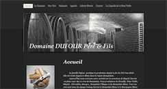 Desktop Screenshot of domaine-dufour-pere-et-fils.com